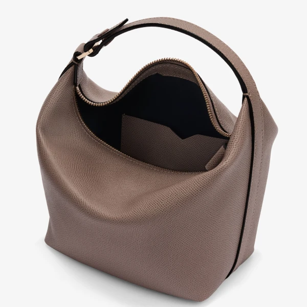 Valextra Mochi Top Handle Mini Bag in Sahara Brown | Mini Bags | Luxury Shoes 