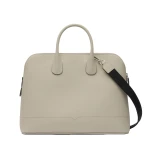 Valextra MyLogo Bowling Bag in Linen Grey | Men Bags | Luxury Shoes 