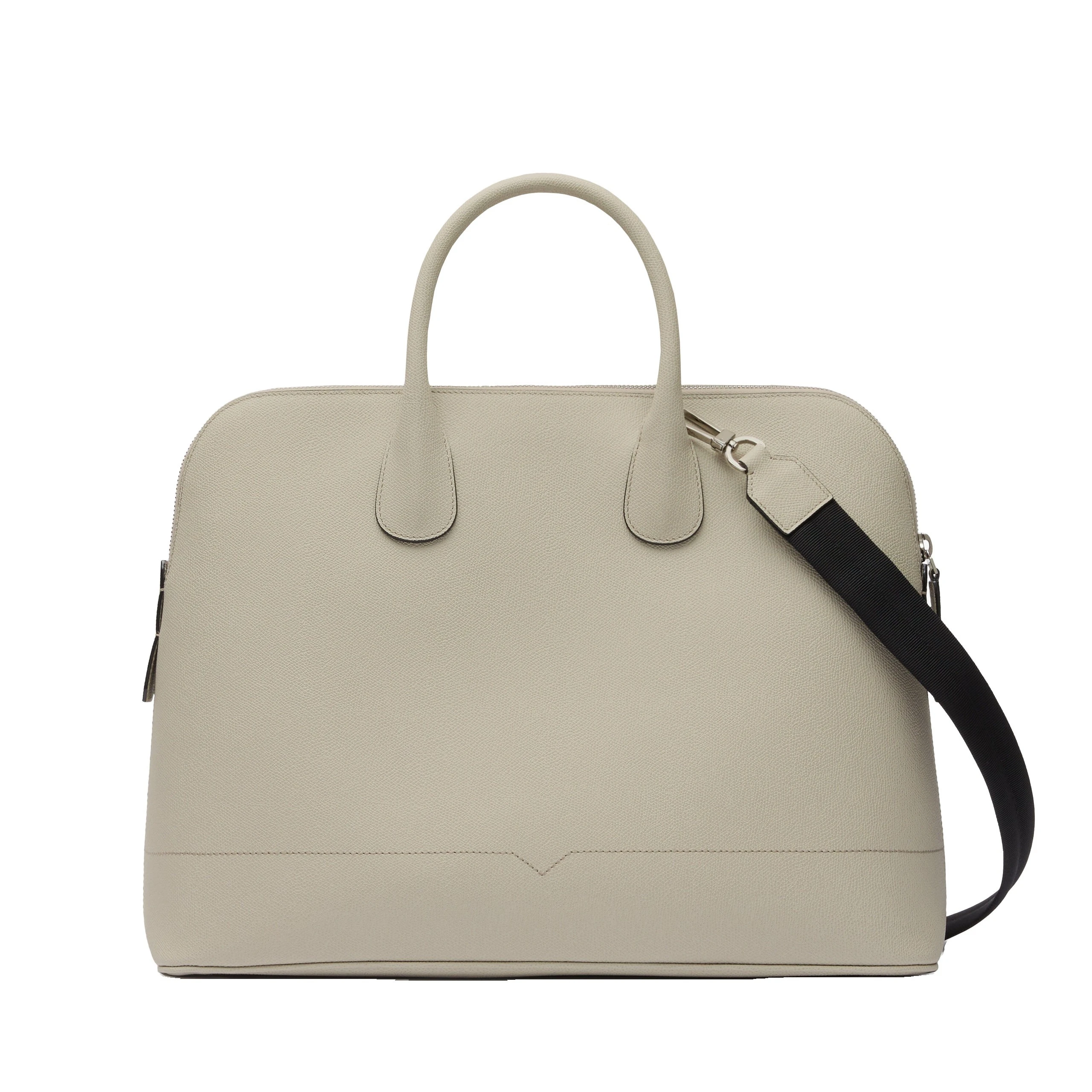 Valextra MyLogo Bowling Bag in Linen Grey Valextra MyLogo Bowling Bag in Linen Grey | Men Bags | Luxury Shoes