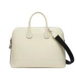 Valextra MyLogo Bowling Bag in Pergamena White | Totes & Top-Handle Bags | Luxury Shoes 