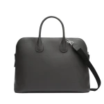 Valextra MyLogo Bowling Bag in Smokey Grey | Men Bags | Luxury Shoes 