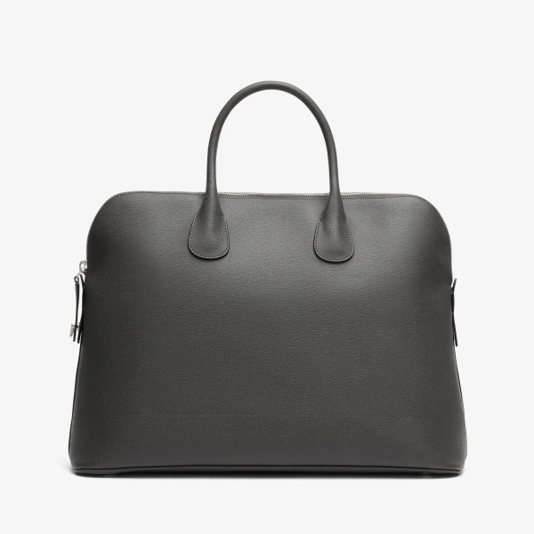 Valextra MyLogo Bowling Bag in Smokey Grey | Men Bags | Luxury Shoes 