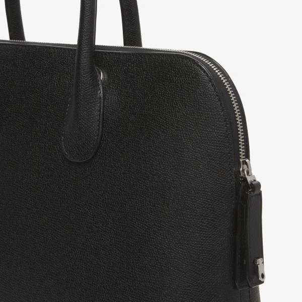 Valextra MyLogo Bowling Medium Bag in Black | Totes & Top-Handle Bags | Luxury Shoes 
