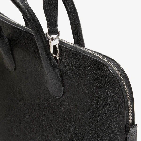 Valextra MyLogo Bowling Medium Bag in Black | Totes & Top-Handle Bags | Luxury Shoes 