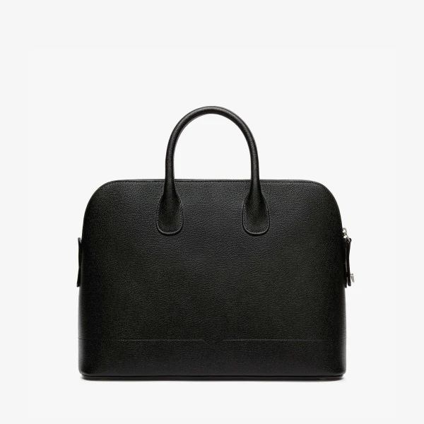 Valextra MyLogo Bowling Medium Bag in Black | Totes & Top-Handle Bags | Luxury Shoes 