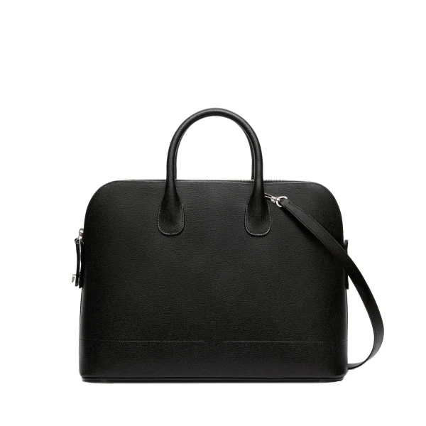Valextra MyLogo Bowling Medium Bag in Black | Totes & Top-Handle Bags | Luxury Shoes 