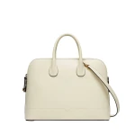 Valextra MyLogo Bowling Medium Bag in Pergamena White | Totes & Top-Handle Bags | Luxury Shoes 