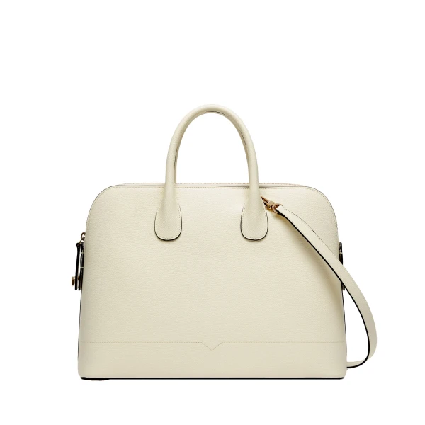 MyLogo Bowling Medium Bag in Pergamena White