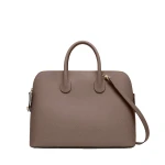 Valextra MyLogo Bowling Medium Bag in Sahara Brown | Totes & Top-Handle Bags | Luxury Shoes 