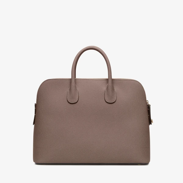 Valextra MyLogo Bowling Medium Bag in Sahara Brown | Totes & Top-Handle Bags | Luxury Shoes 