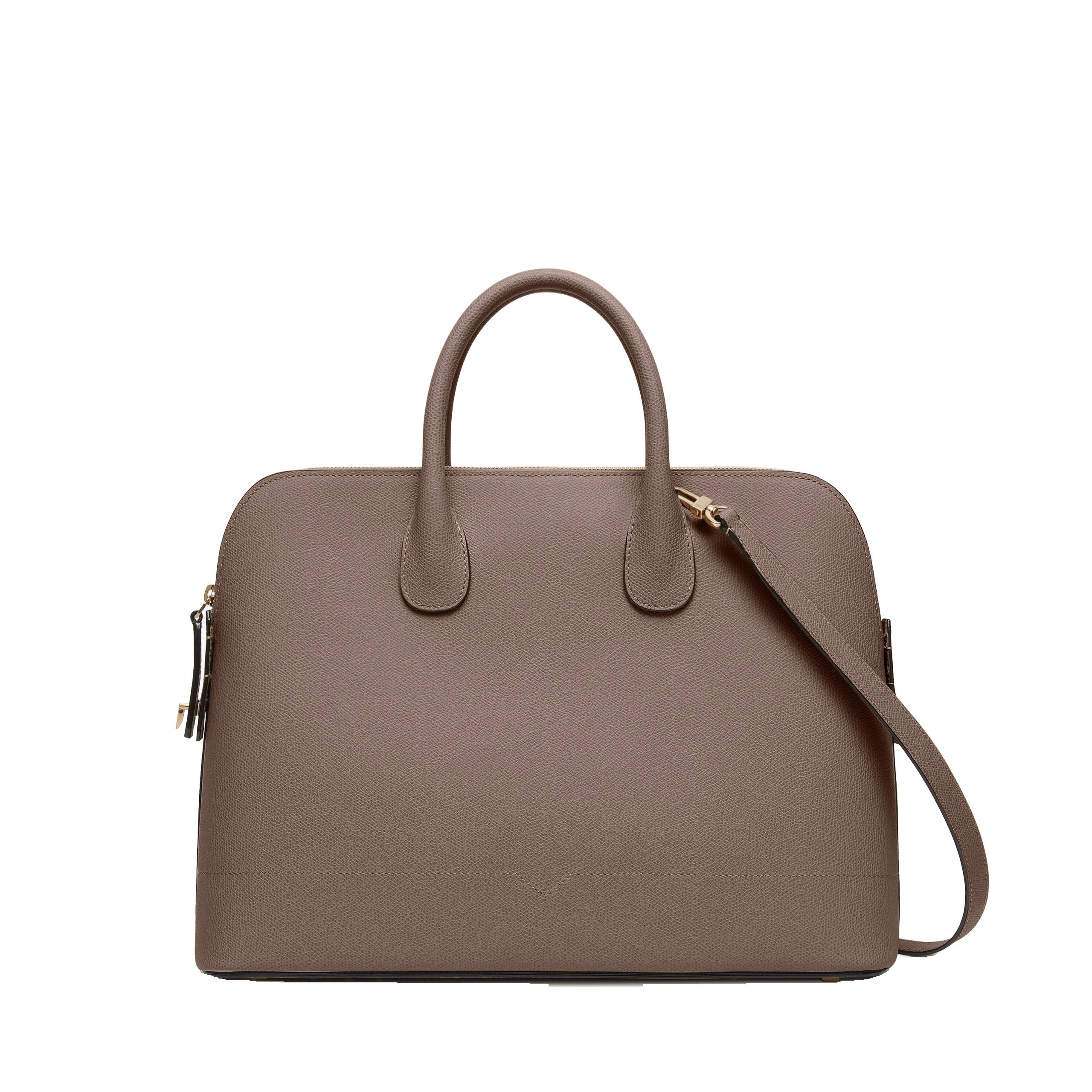 Valextra MyLogo Bowling Medium Bag in Sahara Brown Valextra MyLogo Bowling Medium Bag in Sahara Brown | Totes & Top-Handle Bags | Luxury Shoes