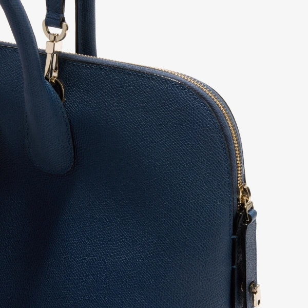 Valextra MyLogo Bowling Medium Bag in Sapphire Blue | Totes & Top-Handle Bags | Luxury Shoes 