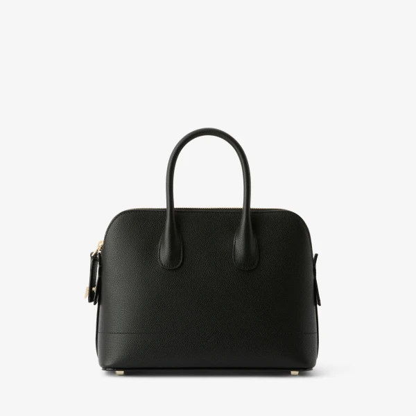 Valextra MyLogo Bowling Mini Bag in Black | Mini Bags | Luxury Shoes 