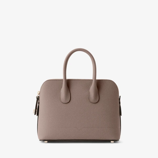 Valextra MyLogo Bowling Mini Bag in Sahara Brown | Mini Bags | Luxury Shoes 