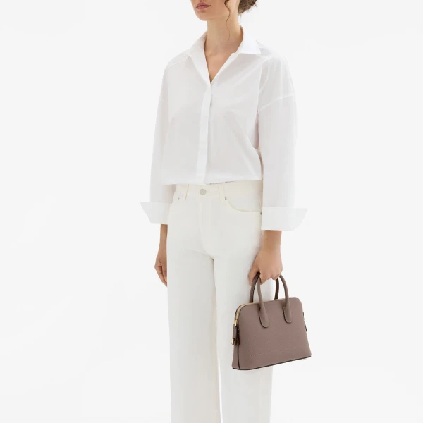Valextra MyLogo Bowling Mini Bag in Sahara Brown | Mini Bags | Luxury Shoes 