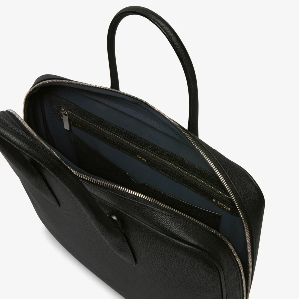 Valextra MyLogo Laptop Bag in Black | Men Bags | Luxury Shoes 