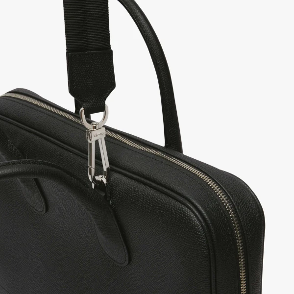 Valextra MyLogo Laptop Bag in Black | Men Bags | Luxury Shoes 