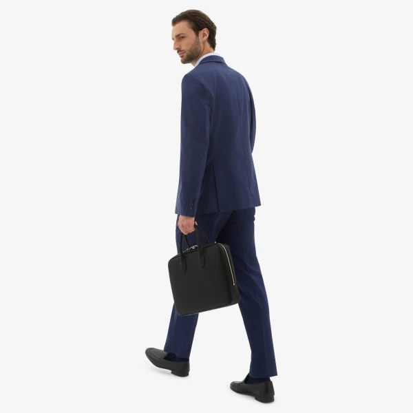 Valextra MyLogo Laptop Bag in Black | Men Bags | Luxury Shoes 