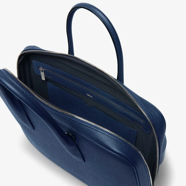 Valextra MyLogo Laptop Bag in Sapphire Blue | Men Bags | Luxury Shoes 