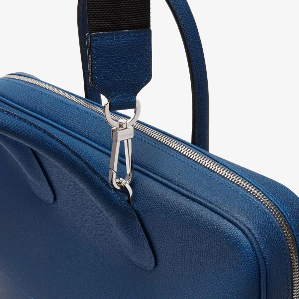 Valextra MyLogo Laptop Bag in Sapphire Blue | Men Bags | Luxury Shoes 