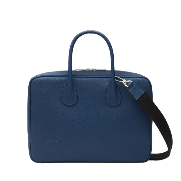 Valextra MyLogo Laptop Bag in Sapphire Blue | Men Bags | Luxury Shoes 