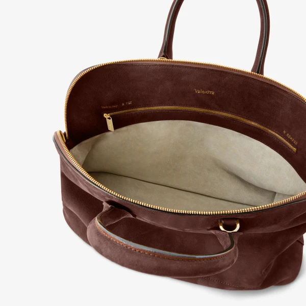 Valextra MyLogo Senso Bowling Medium Bag in Chocolate Brown | Totes & Top-Handle Bags | Luxury Shoes 