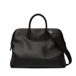Valextra MyLogo Sublime Bowling Bag in Black | Totes & Top-Handle Bags | Luxury Shoes 