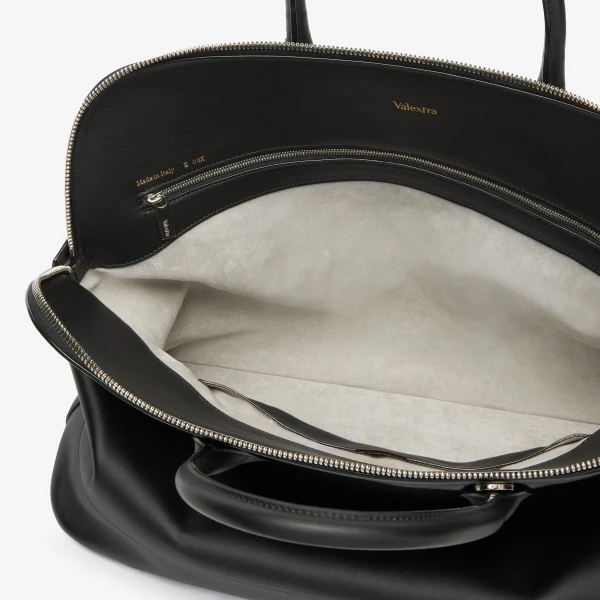 Valextra MyLogo Sublime Bowling Bag in Black | Totes & Top-Handle Bags | Luxury Shoes 