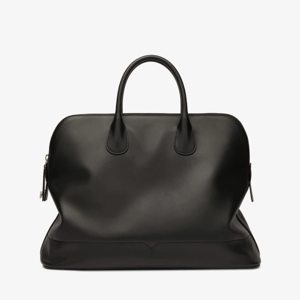 Valextra MyLogo Sublime Bowling Bag in Black | Totes & Top-Handle Bags | Luxury Shoes 