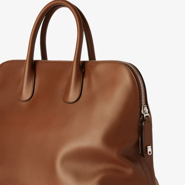 Valextra MyLogo Sublime Bowling Bag in Chocolate Brown | Men Bags | Luxury Shoes 