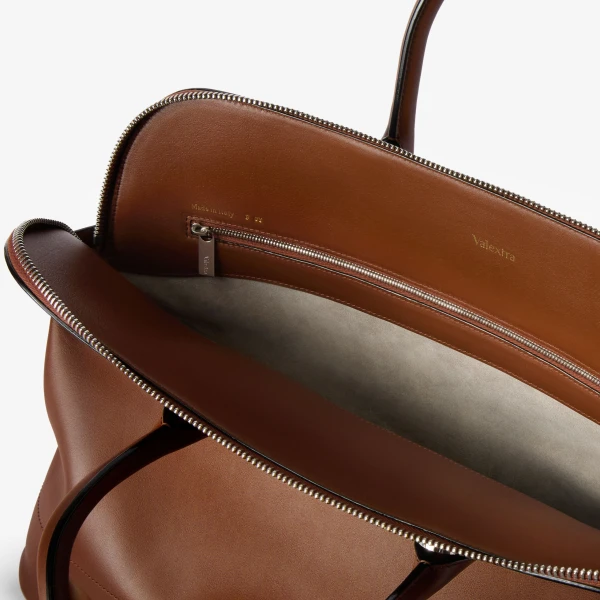 Valextra MyLogo Sublime Bowling Bag in Chocolate Brown | Men Bags | Luxury Shoes 