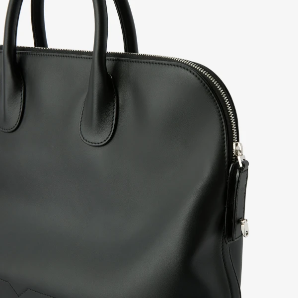 Valextra MyLogo Sublime Bowling Medium Bag in Black | Totes & Top-Handle Bags | Luxury Shoes 