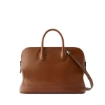 Valextra MyLogo Sublime Bowling Medium Bag in Chocolate Brown | Totes & Top-Handle Bags | Luxury Shoes 