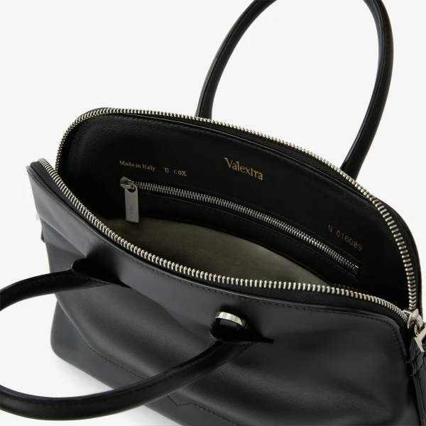 Valextra MyLogo Sublime Bowling Mini Bag in Black | Mini Bags | Luxury Shoes 