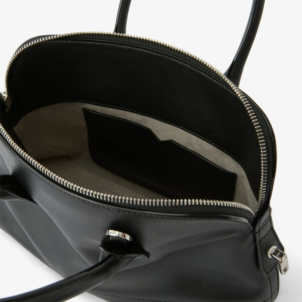 Valextra MyLogo Sublime Bowling Mini Bag in Black | Mini Bags | Luxury Shoes 