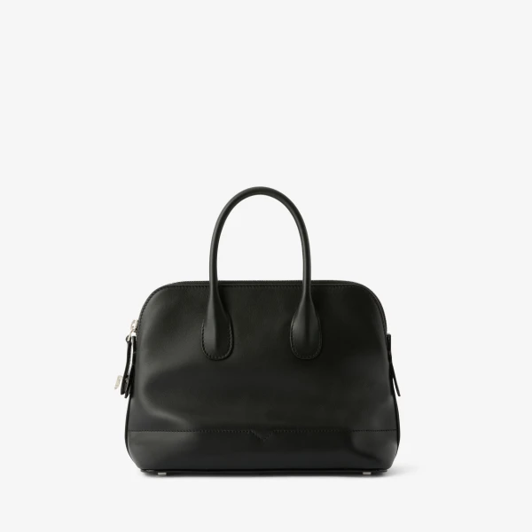 Valextra MyLogo Sublime Bowling Mini Bag in Black | Mini Bags | Luxury Shoes 