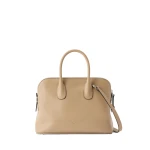 Valextra MyLogo Sublime Bowling Mini Bag in Cashmere Beige | Mini Bags | Luxury Shoes 