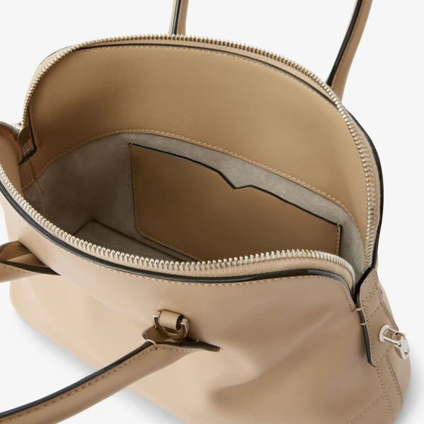 Valextra MyLogo Sublime Bowling Mini Bag in Cashmere Beige | Mini Bags | Luxury Shoes 