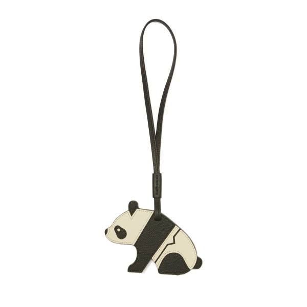 Panda Charm in Pergamena White and Black