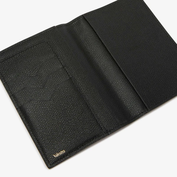 Valextra Passport Holder 3CC in Black | Wallets & Purses | Luxury Shoes 