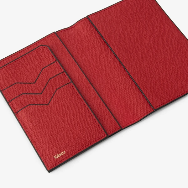 Valextra Passport Holder 3CC in Crimson Red | Wallets & Purses | Luxury Shoes 