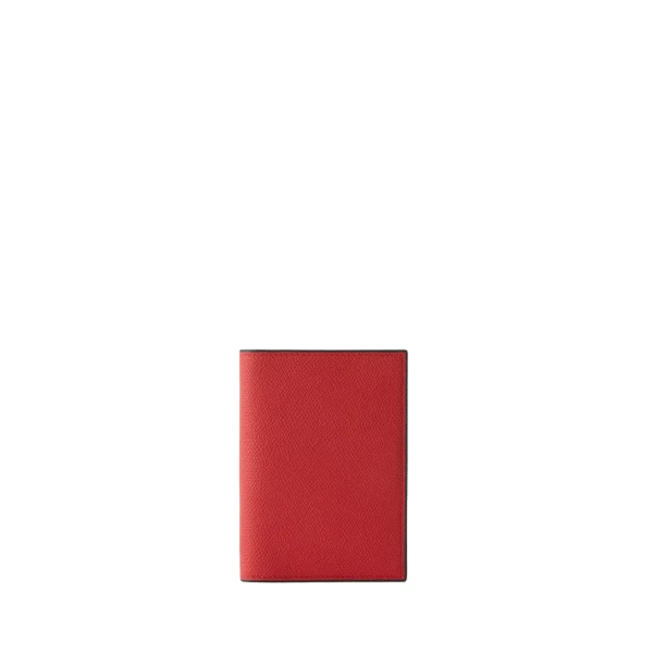Valextra Passport Holder 3CC in Crimson Red | Wallets & Purses | Luxury Shoes 