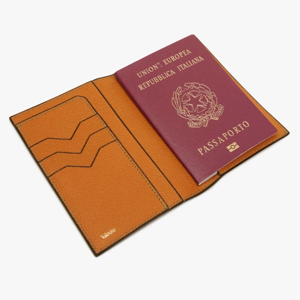 Valextra Passport Holder 3CC in Havana Brown | Wallets & Purses | Luxury Shoes 
