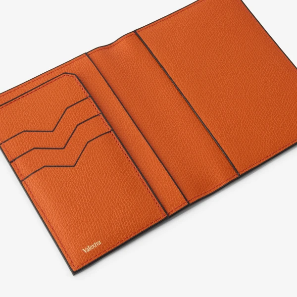 Valextra Passport Holder 3CC in Lobster Red | Wallets & Purses | Luxury Shoes 