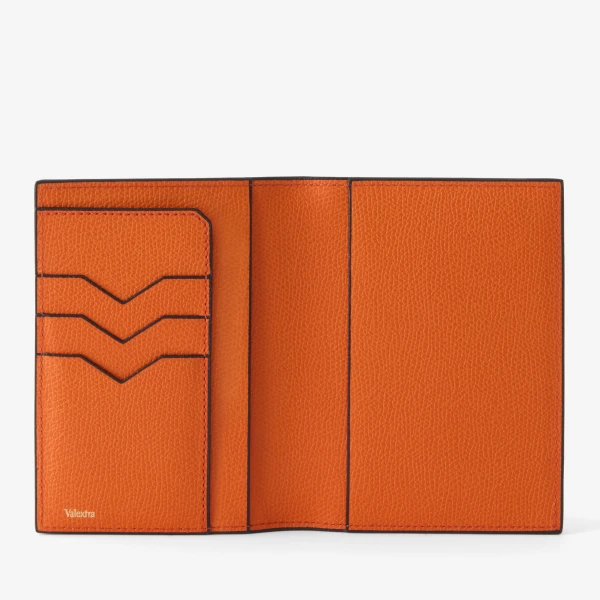 Valextra Passport Holder 3CC in Lobster Red | Wallets & Purses | Luxury Shoes 