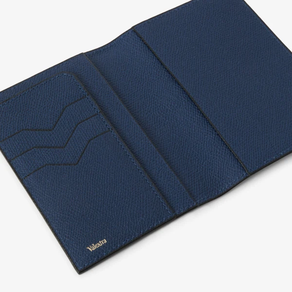 Valextra Passport Holder 3CC in Sapphire Blue | Cases | Luxury Shoes 