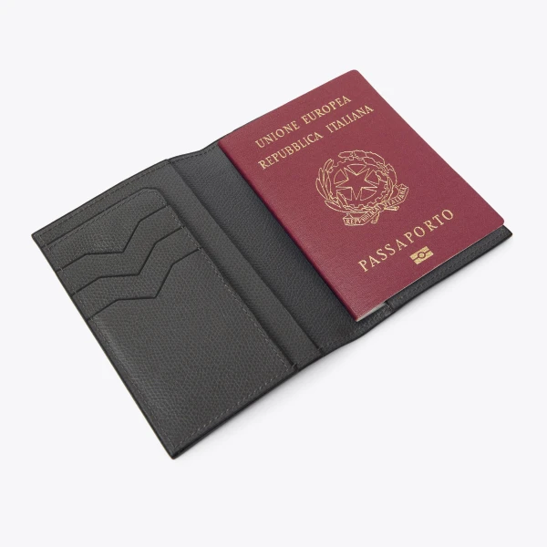 Valextra Passport Holder 3CC in Smokey Grey | Wallets & Purses | Luxury Shoes 