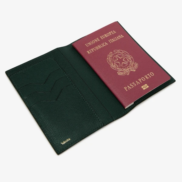 Valextra Passport Holder 3CC in Valextra Green | Wallets & Purses | Luxury Shoes 