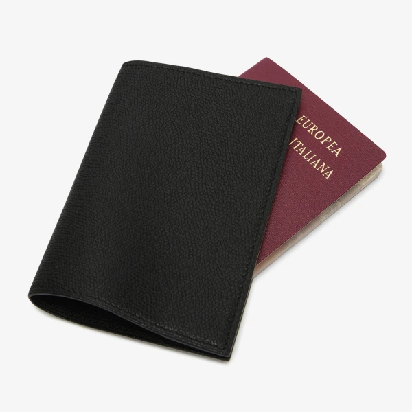 Valextra Passport Holder in Black | Wallets & Purses | Luxury Shoes 