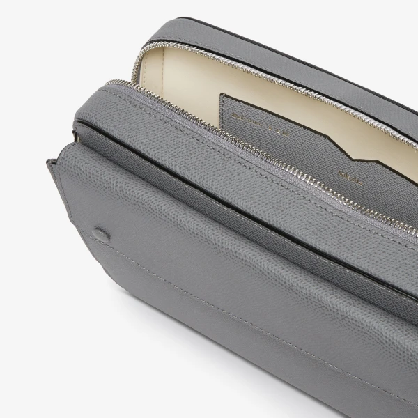 Valextra Pocket Bum Bag in Fog Grey | Men Bags | Luxury Shoes 